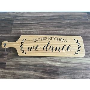 NEW! Wood Kitchen Sign Cutting Board Decor
